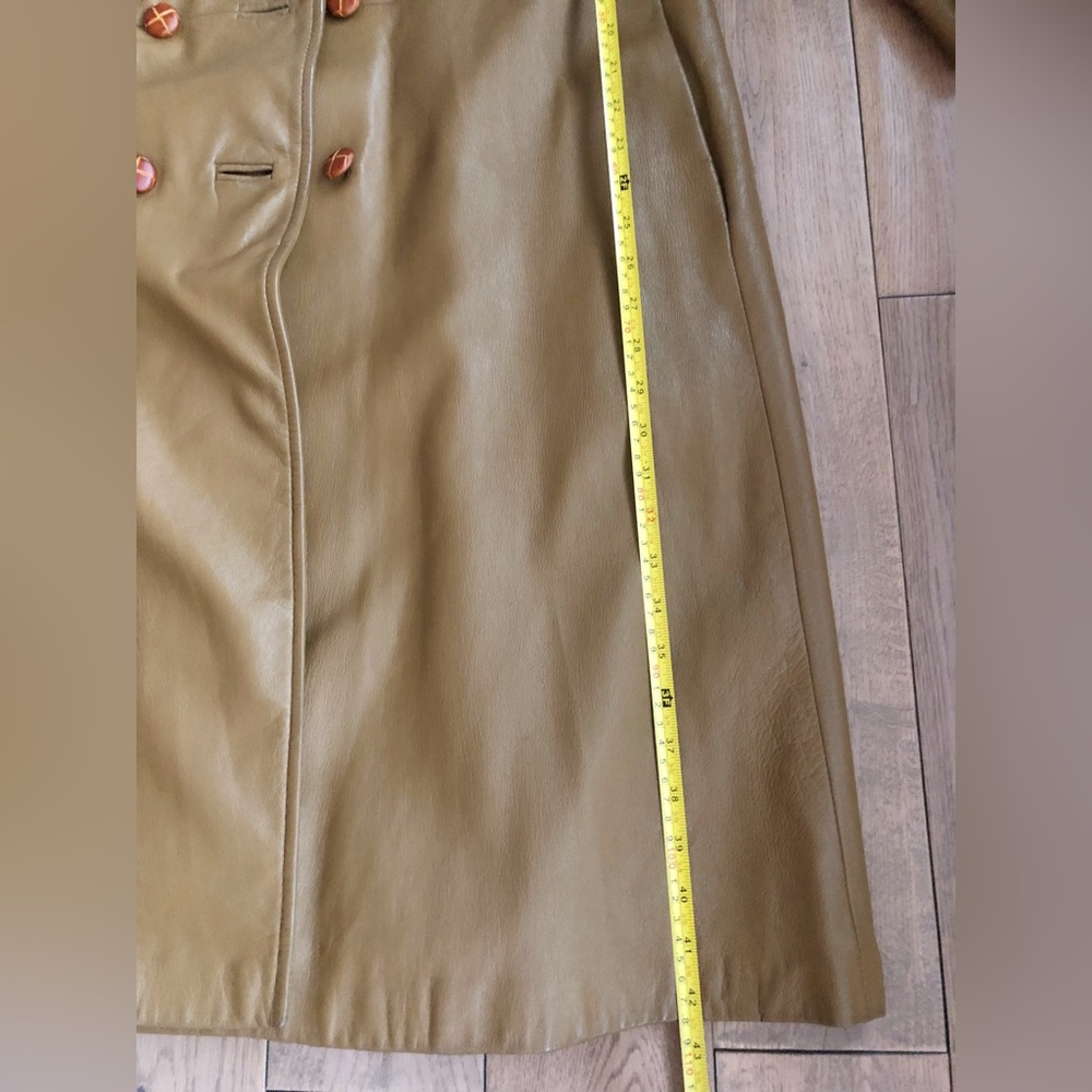 COPY - Vintage Stall Leather Trench Coat - Picture 12 of 16